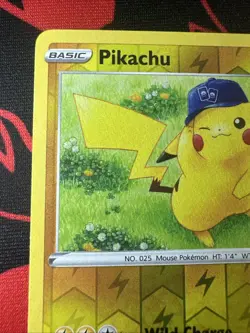 Pokemon TCG Pikachu Pokemon GO 028/078 Reverse Holo Holo Rare-NM! - Image 3
