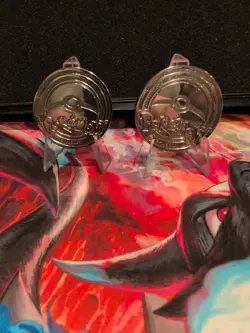 (2) Phantasmal Flames UPC Metal Coin Featuring Mega Charizard X Pokemon - Image 3