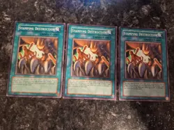 3X Stamping Destruction SD1-EN017 - Yugioh Yu Gi Oh! 3 Playset - Image 1