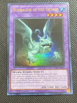 YuGiOh! - Mudragon of the Swamp RA01-EN028 Ultra Rare 1st Edition Near Mint - Image 1