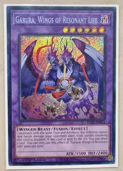 Garura, Wings of Resonate Life 1st Edition Secret Rare NM RA02-EN024 Yu-Gi-Oh! - Image 1