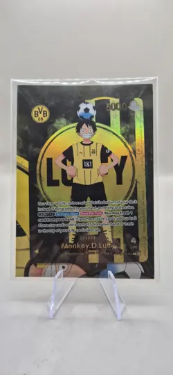 One Piece x BVB Dortmund Monkey D. Luffy Ruffy Promo Card ST13-003 Sealed - Image 1