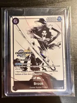 One Piece Card Game Championship 2024 Finalist OP06-092 Brook Monochrome - Image 1