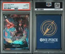 2023 One Piece TCG Pillars Of Strength OP03-092 Rob Lucci Alternate Art PSA 10 - Image 2