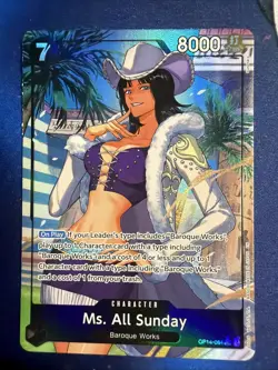 Ms. All Sunday (Alternate Art) OP14-084 The Azure Sea's Seven Foil - Image 1