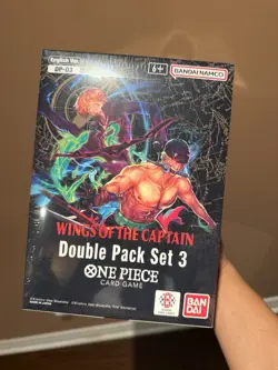 One Piece Wings Of The Captain 8 Double Booster Packs DP03 *SEALED* Display Case - Image 1