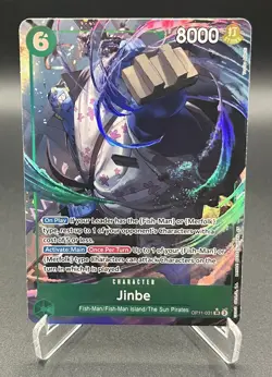 Jinbe OP11-031 - Super Rare Alt Art - Fist of Divine Speed - ONE PIECE - English - Image 1