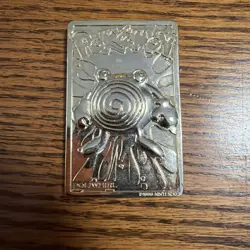 Pokemon Special Edition Burger King 23k Gold Plated Trading Card Poliwhirl 1999 - Image 1