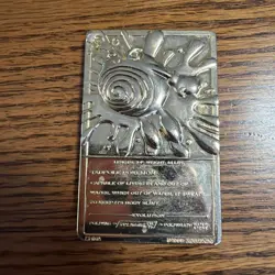 Pokemon Special Edition Burger King 23k Gold Plated Trading Card Poliwhirl 1999 - Image 2