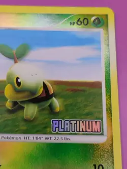 Turtwig 077/100 Platinum Stamped Promo Reverse Holo Vintage Pokemon Card - Image 4