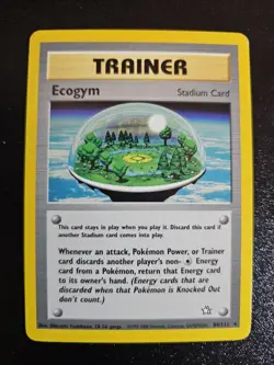 Ecogym 84/111 - Rare NON-HOLO - Neo Genesis - VINTAGE WOTC Pokemon Card - Image 1