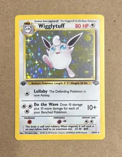 1999 Pokemon 1st Edition Wigglytuff Jungle Card 16/64 - Image 1