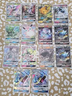 Pokemon TCG Lot Of (14) GX Holo Ultra Rare Full Art Cards Never Played Cards - Image 1