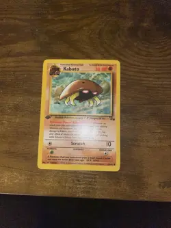Pokemon TCG Kabuto Fossil 1st Edition Common Card 50/62 Ken Sugimori - Image 2