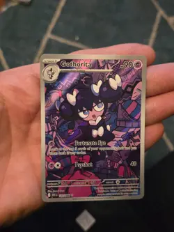 Pokemon TCG Gothorita 125/086 White Flare Full Art Illustration Rare Card NM - Image 1