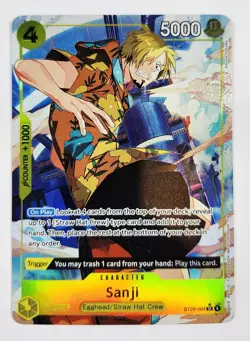 Sanji ST29-004 Parallel ST Promo One Piece Card English Alt Art Rare - OFFERS! - Image 1
