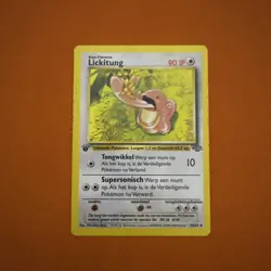 Pokemon Cards: Jungle 1st Edition Uncommon: Lickitung 38/64 4th print Dutch - Image 1