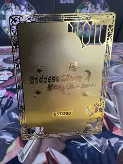 Goddess Story Gold Metal Card Zero Two Darling In The Fra # 57 /200 Waifu Cards - Image 2