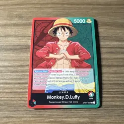 One Piece Card Game Romance Dawn OP01-003 Monkey D Luffy Leader Card Post Errata - Image 1