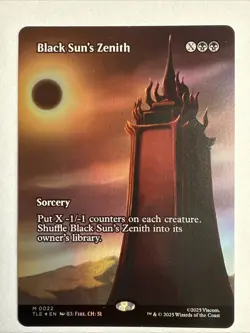 Magic MTG Foil Black Sun's Zenith (Borderless) - Avatar: The Last Airbender - Image 1