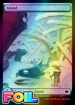 x1 Island BLB Bloomburrow MTG 269 FOIL FULL ART BASIC LAND M/NM 1x - Image 1