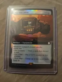 MTG Pip-Boy 3000 Fallout 0435 FOIL Extended Art Rare - Image 1