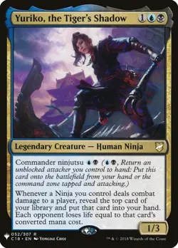 Magic the Gathering Yuriko, the Tiger's Shadow The List (C18) Mint Condition MTG - Image 1