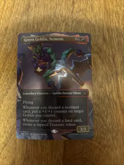 Green Goblin, Nemesis (Borderless) - Mtg - Spider-Man Magic The Gathering Foil - Image 1