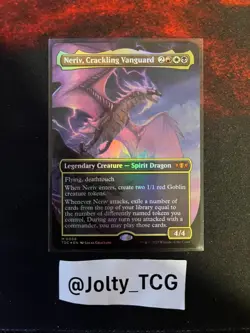Neriv, Crackling Vanguard (Borderless) Commander: Tarkir: Dragonstorm Foil - Image 1