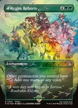 MTG A Realm Reborn - Chocobo Track Foil - Borderless, NM-Mint, English New Final - Image 1