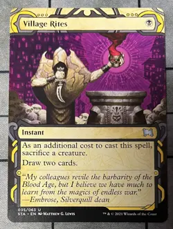 VILLAGE RIGHTS 035 Strixhaven Mystical Archives MTG Magic - Image 1