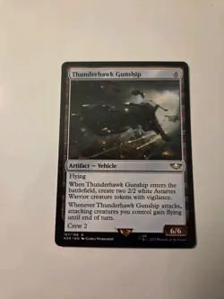 1x Thunderhawk Gunship NM-Mint, English Commander: Universes Beyond: Warhammer 4 - Image 1