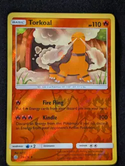 Torkoal 29/236 - Sm Cosmic Eclipse Reverse Holo LP Pokemon TCG - Image 1