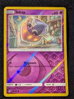 Inkay 50/131 - SM Forbidden Light Reverse Holo LP Pokemon TCG - Image 1