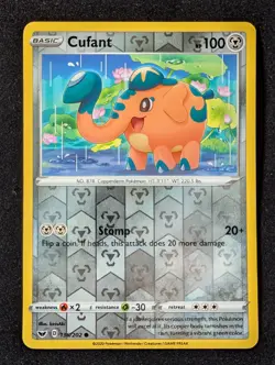 Cufant 136/202 - Swsh01: Sword & Shield Reverse Holo LP Pokemon TCG - Image 1