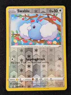 Swablu 132/203 - SWSH07: Evolving Skies Reverse Holo LP Pokemon TCG - Image 1