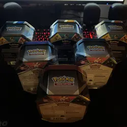 Pokemon “V Heroes” Eeveelutions Complete Tin Set 6 Total SEALED Promos Umbreon - Image 2