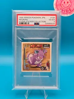 PSA 4 - 1998 AMADA POKEMON JAPANESE HYPER STICKER COLLECTION 138 NIDOKING - Image 1