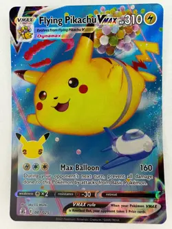 Pokemon TCG Flying Pikachu VMAX 007/025 Celebrations 25th Anniversary - Image 1