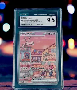Pokemon Mew ex #053 Mint+ 9.5 Black Star Promo 151 UPC (Read Description) 🔥 - Image 1