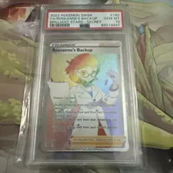 Roseanne’s Backup PSA 10 Rainbow Secret Rare - 2022 Brilliant Stars #180 - Image 1