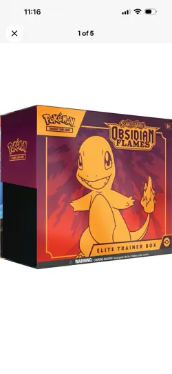 Pokemon TCG Scarlet & Violet Obsidian Flames Elite Trainer Box Factory Sealed - Image 4