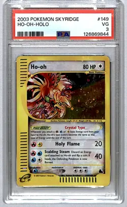 Ho-Oh 2003 Skyridge Holo Rare (Swirl) #149 *LIE* PSA 3 - Image 1