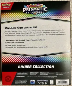 Pokemon TCG Prismatic Evolutions Binder Collection Sealed New - Image 2
