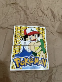 1999 Merlin Pokemon Stickers Ash #237-240(4 stickers) - Image 1