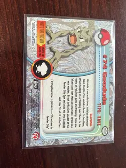 Geodude Topps Chrome Pokemon TV Animation Edition #74 2000 - Image 2
