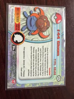 Gloom #44 Holo 2nd Print TV Animation Edition Black Label Pokemon Topps - Image 2
