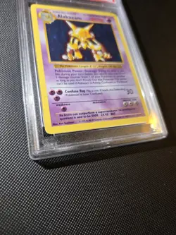 Alakazam 001/102 1999 Pokemon Base Set (Shadowless) Holo PSA 8 - Image 3