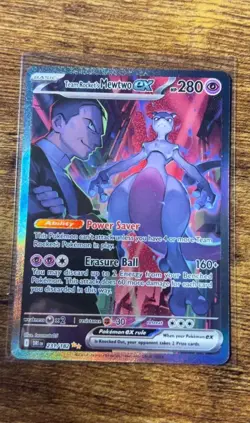 Team rockets Mewtwo ex Special Illustration Rare Destined Rivals Pokemon TCG - Image 1