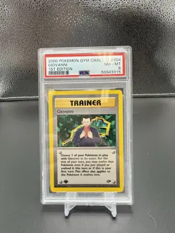 PSA 8 Giovanni NM-MT #104 Gym Challenge 2000 Pokemon 1st Edition - Image 1